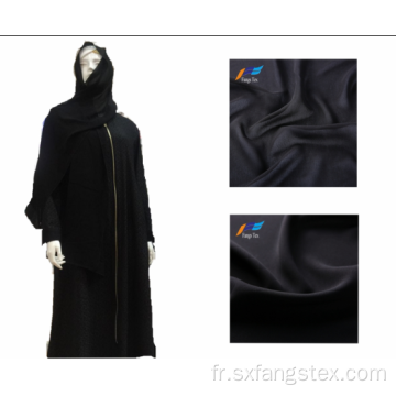 Tissu Nida Abaya en mousseline de soie musulmane islamique en polyester 30D